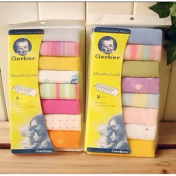 Baby Bath Soft Face Towel Set (8 pcs)