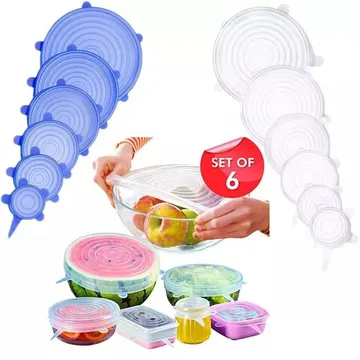Silicone Stretch Lids (6 Pcs)