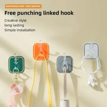 6 in1 Multifunctional Row Wall Hanger Hooks (1 Pata ) 
