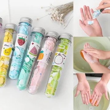 Portable Mini Flower Paper Soap 