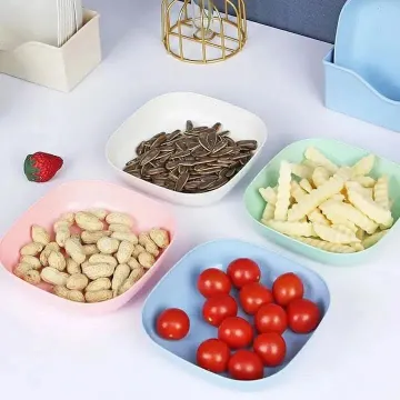 10 Pcs Square Plate with Stand 