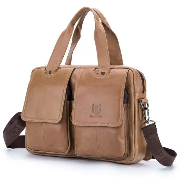 GENUINE LEATHER MULTIFUNCTIONAL SHOULDER BAG GB-BC0042YLBR
