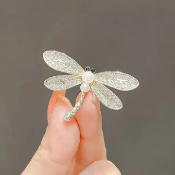 Crystal Stone Cute Dragonfly Hijab Brooch