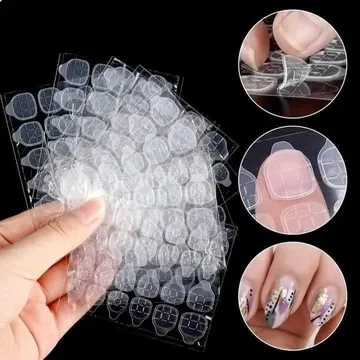 Double Side Glue Nail Sticker (5 set)