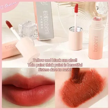Bobeini Waterproof Nonstick Lip Mud Lipstick 