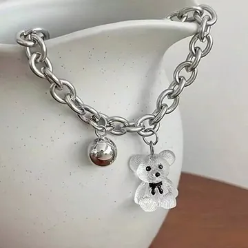 Trendy Transparent Cubic Bare Bracelet 