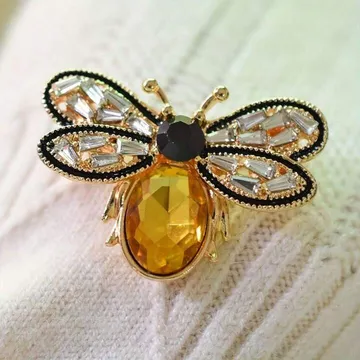 Elegant Zircon Bee Brooch/Pin