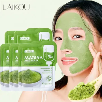 LAIKOU Matcha Mud Face Mask (5 Pcs)