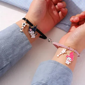 Cute Cartoon Roop Paired Magnet Couple Bracelet ( 2Pc )