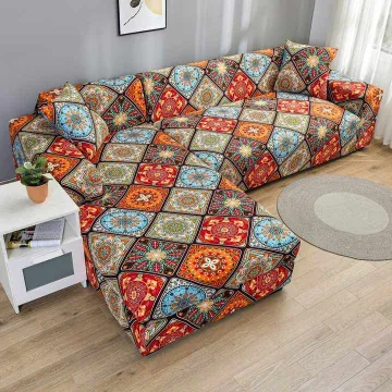 Hot selling modern design printed sofa cover 013