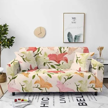 3 seater printed sofa cover