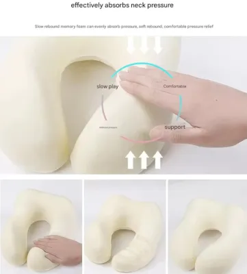 Rollable Memory Foam Travel Neck Pillow
