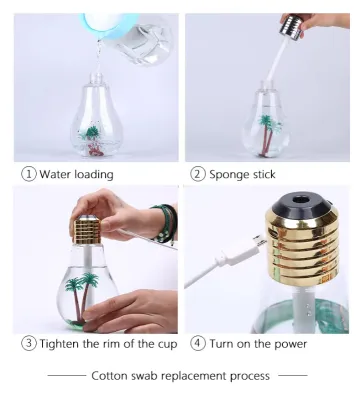 LED Light Bulb Humidifier