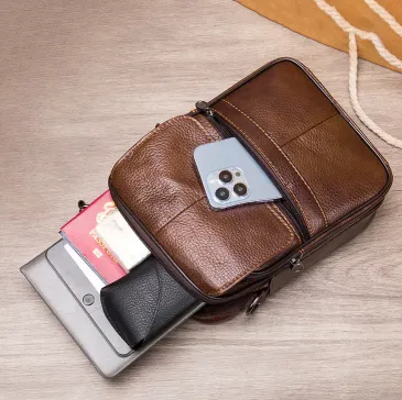 GENUINE LEATHER WAIST BAG GB-MR6037Cf
