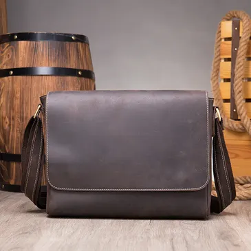 GENUINE LEATHER CROSS BODY BAG MR6011DC