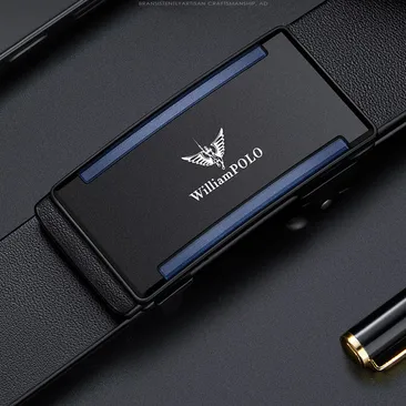 Spiral Strap Men’s Leather Belt