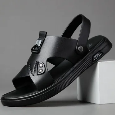 KINETIC STRIDE LEATHER SANDAL