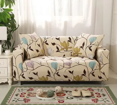 Best Quality Premium flower printed sofa cover 032