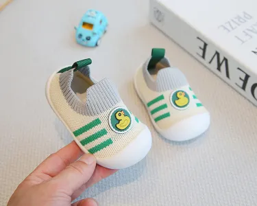 Baby Duck Knit Slip-On Shoes 👶🐥