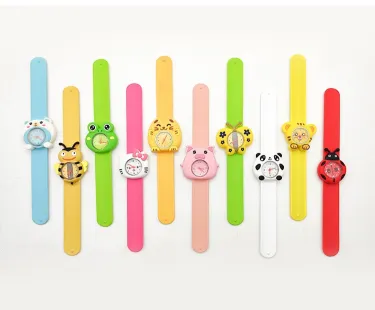 Kids Cartoon Slap Band Watches