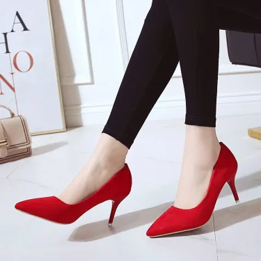 Suede Single Shoes