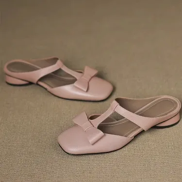 French Square Skirt Slippers
