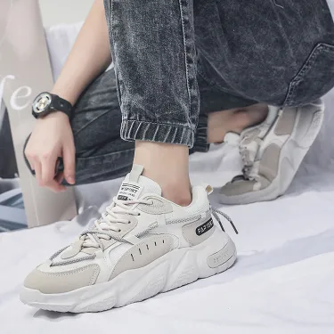 BREATHABLE THICK-SOLED CASUAL SHOE GB-2038
