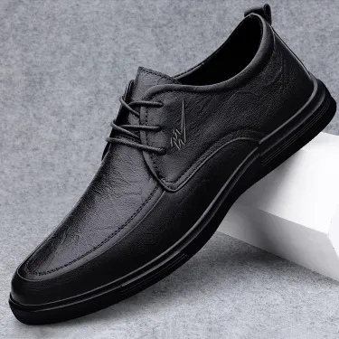  BREATHABLE BRITISH SOFT SOLE COMFORTABLE LEATHER SHOES 2801B
