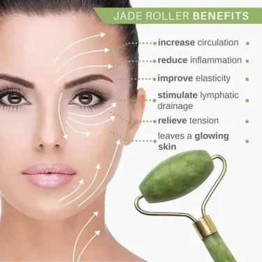 Jade Roller and Gua Sha Stone Set