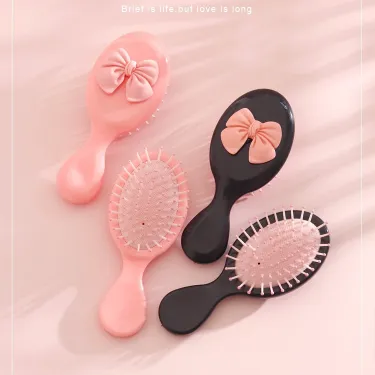 Mini Bowknot Hair Air Cushion Comb Massage Comb (1 Pc) 
