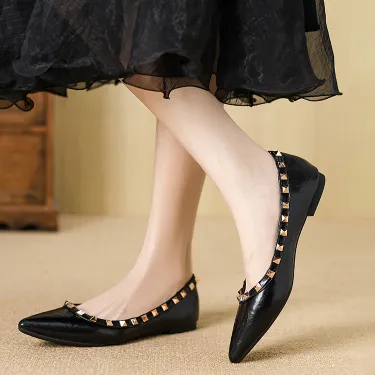 FAIRY STYLE POINTED FLAT SHOES GB-2515