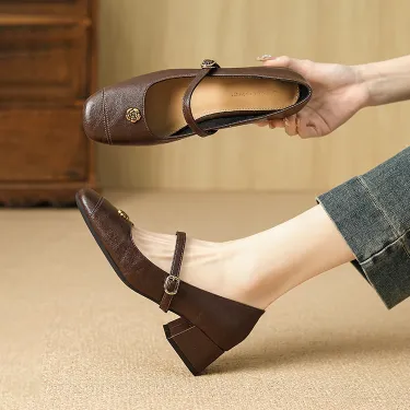 HUILIYA FRENCH STYLE   MEDIUM HEEL SANDALS GB-2111