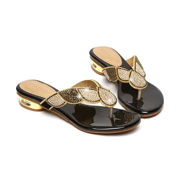 EUROPEAN AND AMERICAN FASHION RHINESTONE WOMEN'S SANDALS GB-0266