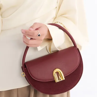 HIGH-END GENUINE LEATHER LADIES BAG GB-4127VERMILION