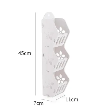 3 Layers Storage Rack Shelf Wall Hanging Organizer For Bathroom Cosmetics Makeup Corner Self - bathroom corner shelf