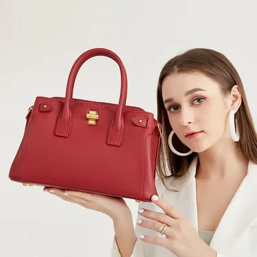 Platinum leather shoulder bag 