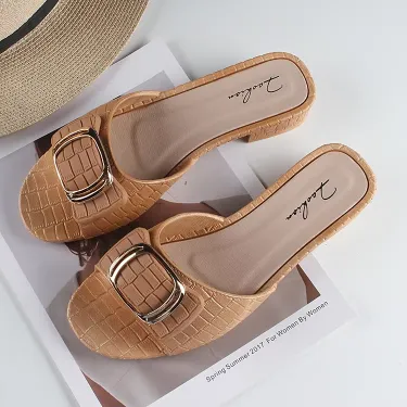 COMFORTABLE ELEGANT MID-HEEL SHOE