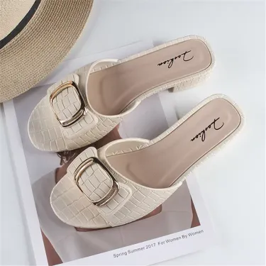 COMFORTABLE ELEGANT MID-HEEL SHOE