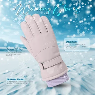 China Women's Hand Gloves- Blush Pink