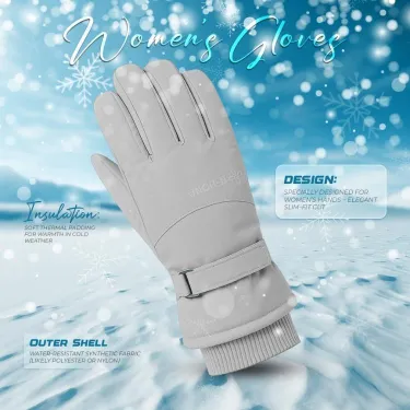 China Women's Hand Gloves- Ash