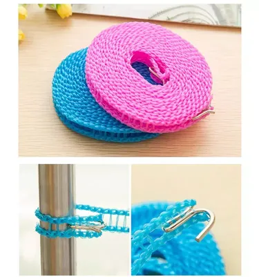 1 Pc Portable Cloth Rope for Drying Clothes 