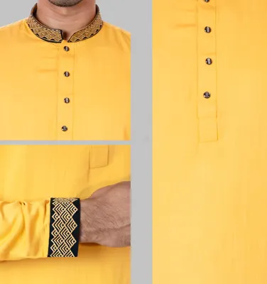  DUSKY GOLD CHARM MEN'S PANJABI