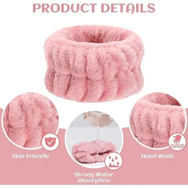 Reusable Spa Wrist Washband Soft Microfiber Towel (1 pair)