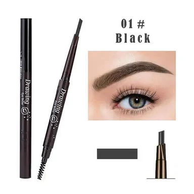 2 in 1 Waterproof Eyebrow drawing Pencil with Brush