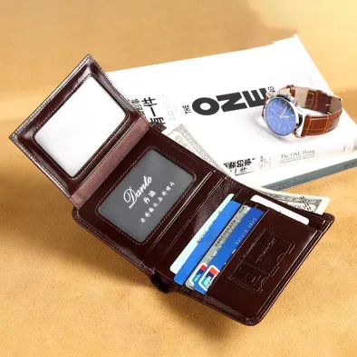 GENUINE LEATHER BIFOLD SHORT WALLET GB-DB922C