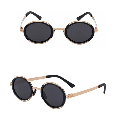 EUROPEAN FASHION ROUND FRAME POLARIZED SUNGLASS GB-8326G