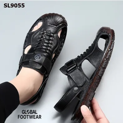 Genuine Leather Men's non-slip summer sandals