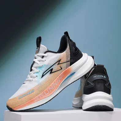 MESH BREATHABLE CARBON PLATE RUNNING SHOES GB-8209 