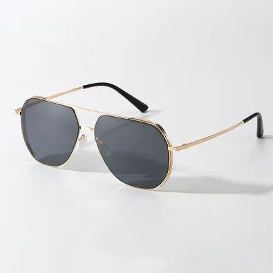 DOUBLE BEAM METAL POLARIZED SUNGLASSES GB-8706GB