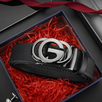 Genuine Leather G Letter Belt